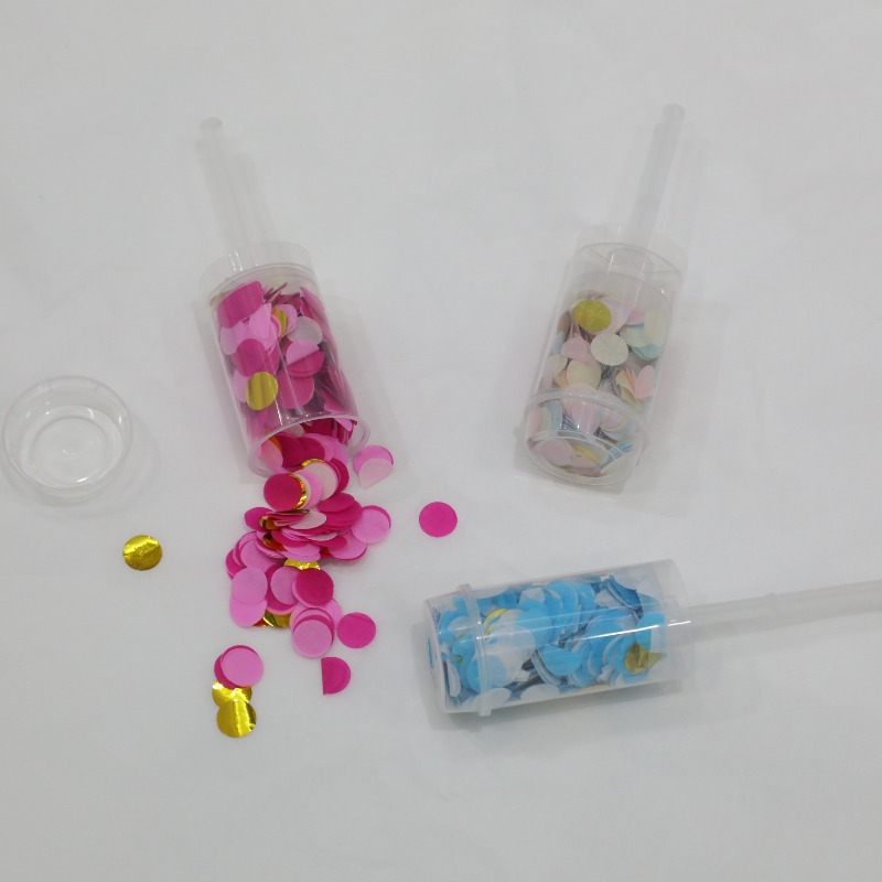 Push Pop Confetti Poppers til Graduation Gender Reveal Baby Shower Bridal Jubilæum Nytårs fødselsdagsfest Supplies (Multicolor)